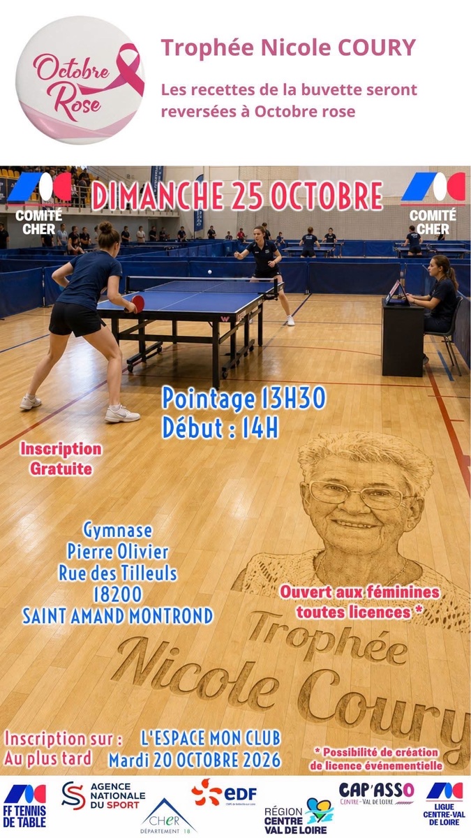 Tournoi régional Nicole Coury